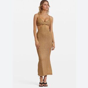 Cult Gaia Serita Dress - Gold - Size S